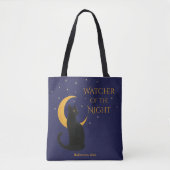 Watcher Of The Night beroemd gemaakt door Hallowee Tote Bag (Voorkant)