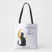 Watcher Of The Night beroemd gemaakt door Hallowee Tote Bag (Voorkant)