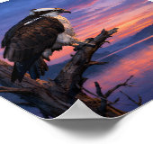 Watcher of the Water – Osprey at Dusk Poster (Hoek)