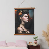 Watcher van het Storm Steampunk Beauty door Xzendo Hangend Wandkleed (Slaapkamer)
