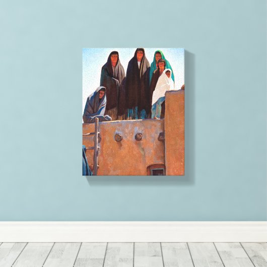 Watchers van het Huis van Maynard Dixon Canvas Afdruk (Insitu (Houten vloer))