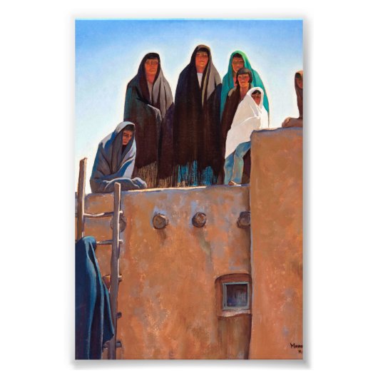 Watchers van het Huis van Maynard Dixon Foto Afdruk (Voorkant)