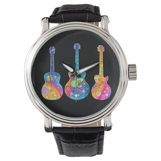 WATCHES - GUITARS HORLOGE (Voorkant)