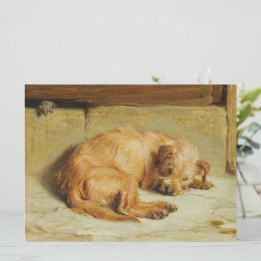 Watchful Cocker Spaniel Hond Kaart (Staand voorkant)