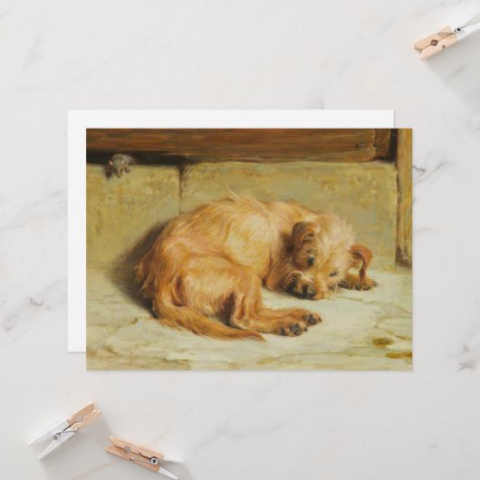 Watchful Cocker Spaniel Hond Kaart (Voorkant / Achterkant in situ)