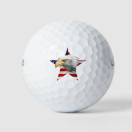 Watchful Eagle, The American Flag, Patriotic Golfballen
