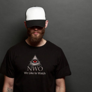 Watchful Illuminati NWO kijken we graag naar T-Shi T-shirt