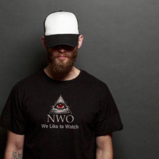 Watchful Illuminati NWO kijken we graag naar T-Shi T-shirt