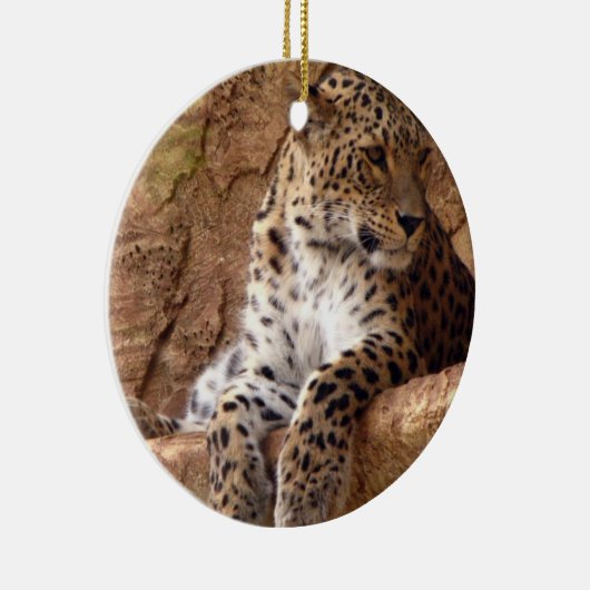 Watchful Leopard Ornament (Rechts)
