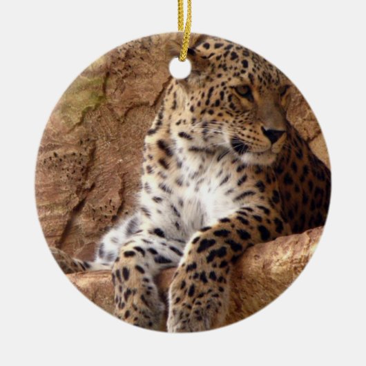 Watchful Leopard Ornament (Voorkant)