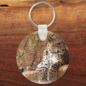 Watchful Leopard Sleutelhanger (Voorkant)