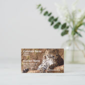 Watchful Leopard Visitekaartje (Staand voorkant)