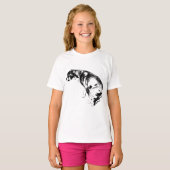Watchful Pup in Herfst Light T-shirt (Voorkant volledig)