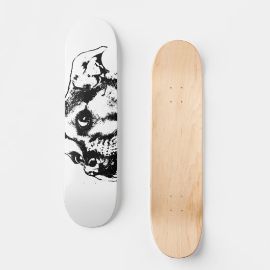 Watchful Puppy Skateboard Deck (Voorkant)