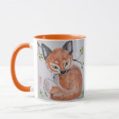 Watchful Red Fox, Oriental Design Mok van Tuzi (Links)