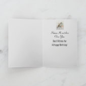 Watchful Sparrow Verjaardag Zegen Vogel Waterverf Kaart (Binnen)