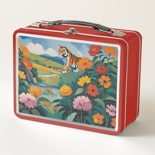 Watchful Tiger Floral (Voorkant)