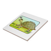 Watchful Turtle Tegeltje (Zijkant)
