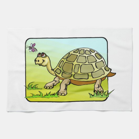 Watchful Turtle Theedoek (Horizontaal)