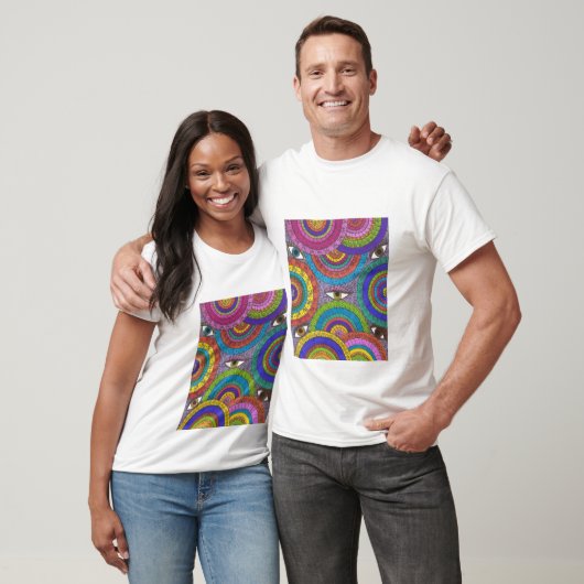 Watchful Universe Mandala Art T-shirt (Unisex)