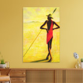 Watching 1992 canvas afdruk (Insitu (Woonkamer))