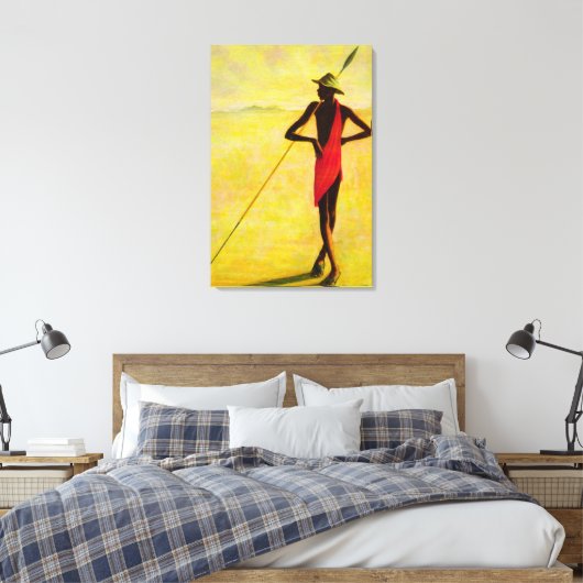 Watching 1992 canvas afdruk (Insitu (Slaapkamer))