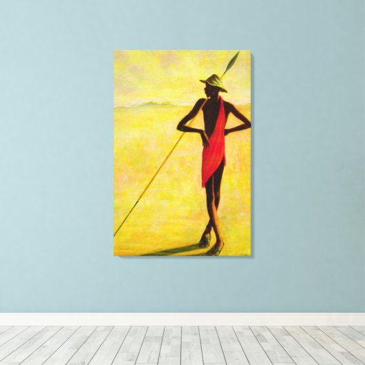 Watching 1992 canvas afdruk (Insitu (Houten vloer))