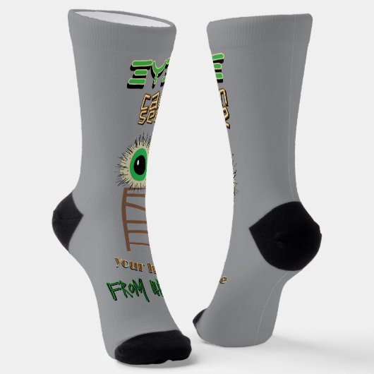 Watching Eye Crew Socks Sokken (Gebogen)