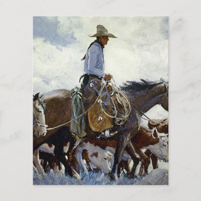 “Watching Him Move” Westerse kunst van WHD Koerner (Voorkant)