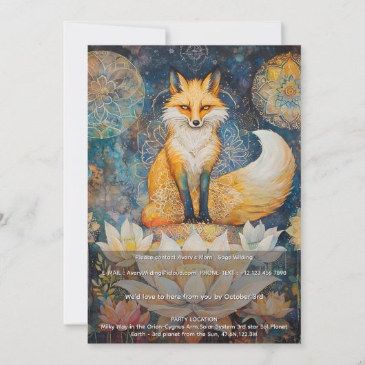 Watching Light | Fox Design Kaart (Achterkant)