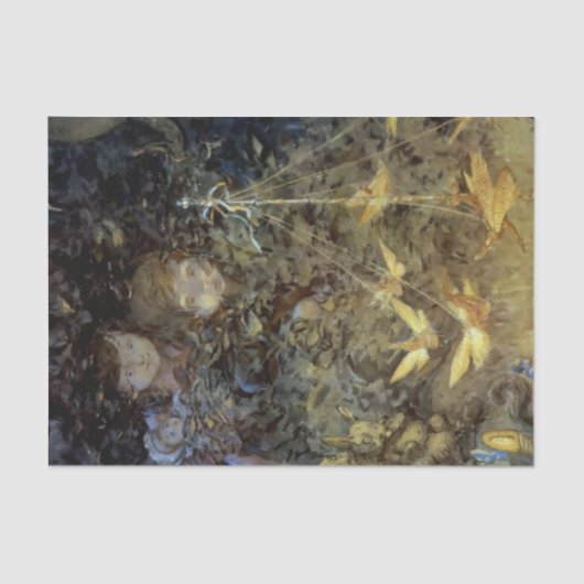 “Watching the Fairies” van Beatrice Goldsmith Tissuepapier (Voorkant)