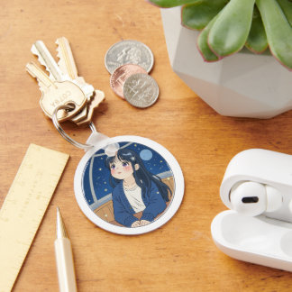 Watching the stars at the planetarium sleutelhanger