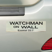 Watchman op Wall Bumpersticker (Op auto)