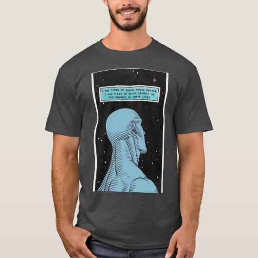 Watchmen Dr Manhattan retro retro T-shirt (Voorkant)