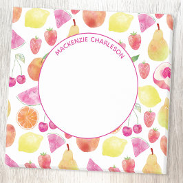 Watecolor Fruit Custom Name Post-it® Notes