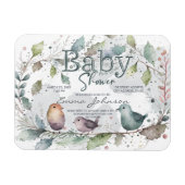 Watecolor Natuur Baby shower Magneet (Horizontaal)