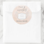 Watecolor Roze Gezichtsmasker Vereist etiket (Tas)