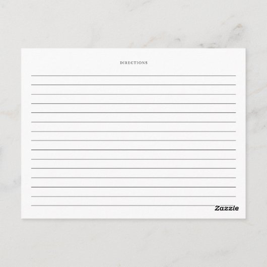 Watecolor Sunflower en Eucalyptus Recipe Kaart (Achterkant)