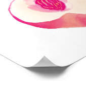 Watecolor-vruchtenschilfers Poster (Hoek)