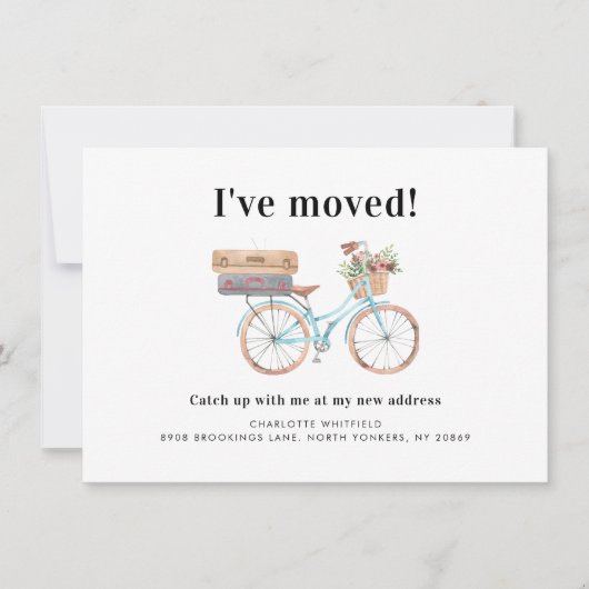 Watecolour Wijziging van adres Bewegende aankondig (Voorkant)