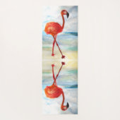 Watecrolor Flamingo Birds Yoga Mat (Achterkant)
