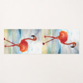 Watecrolor Flamingo Birds Yoga Mat (Voorkant (horizontaal))