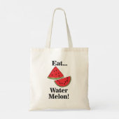 Watemeloen Fruit Grappig Tote Bag (Achterkant)