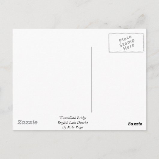 Watendlath Bridge Briefkaart (Achterkant)