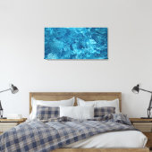 Water 32×16 Canvasprint Canvas Afdruk (Insitu (Slaapkamer))