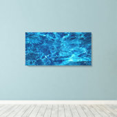 Water 32×16 Canvasprint Canvas Afdruk (Insitu (Houten vloer))