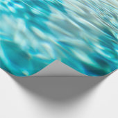 Water Abstract Blauw Groen Turquoise Aqua Zee Cadeaupapier (Hoek)
