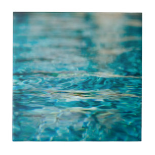 Water Abstract Blauw Groen Turquoise Aqua Zee Tegeltje