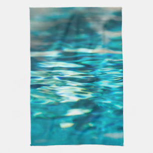 Water Abstract Blauw Groen Turquoise Aqua Zee Theedoek