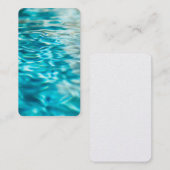 Water Abstract Blauw Groen Turquoise Aqua Zee Visitekaartje (Voorkant / Achterkant)